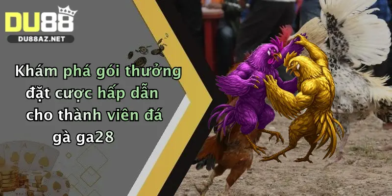 Đá Gà GA28: Sân Chơi Đỉnh Cao Tại Nhà Cái Du88, Cược Nhanh Thưởng Lớn 3 Khám phá gói thưởng đặt cược hấp dẫn cho thành viên đá gà ga28